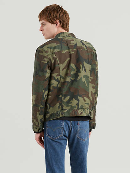 LEVIS Camo Trucker Jean Jacket 